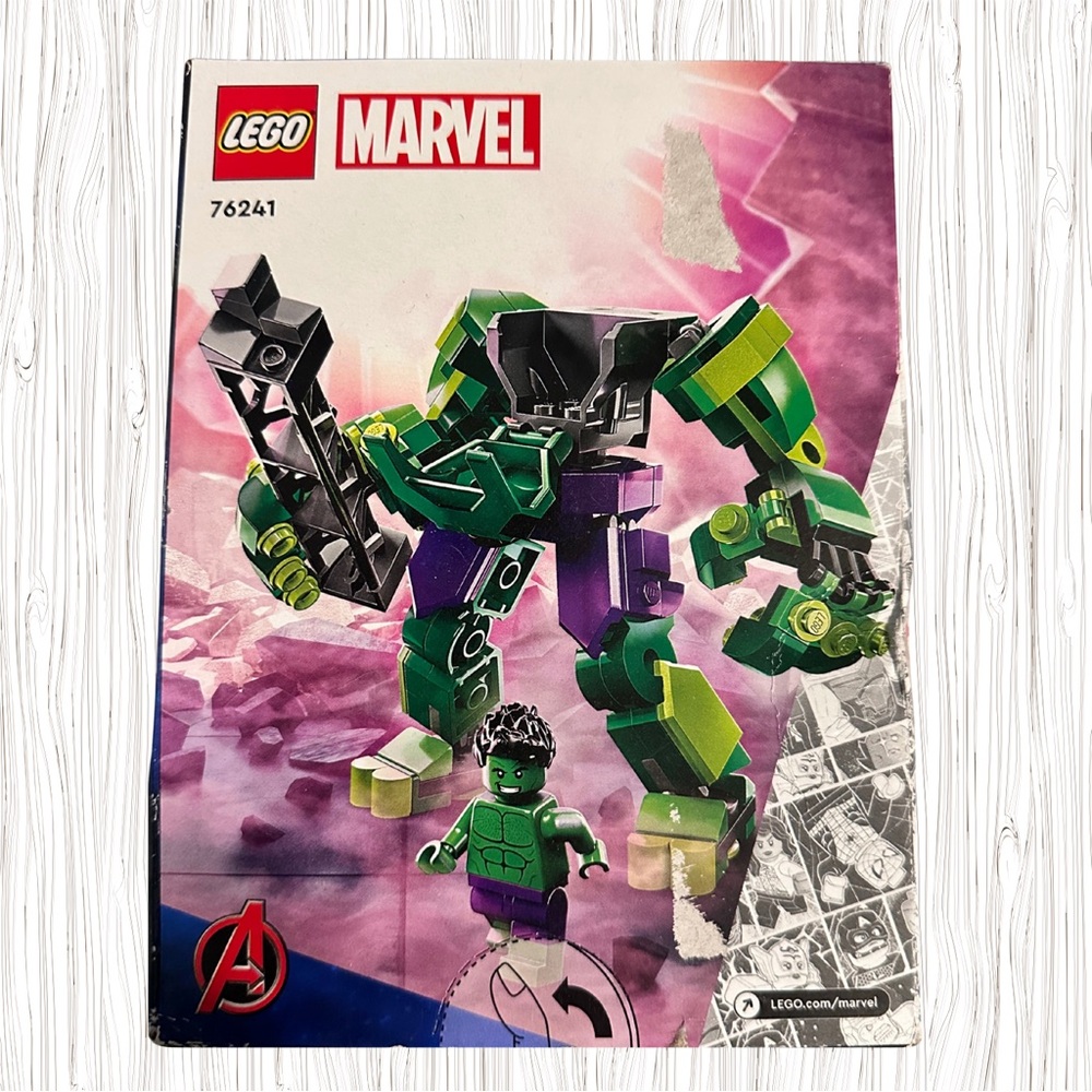 LEGO Marvel 76241 Hulk Mech Armor • Retired • New (Box Damage)